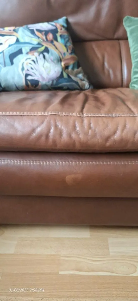 Granfort Sevilla Leather 3 seater sofa - Image 4