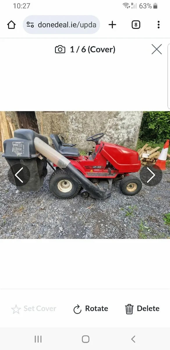 Tractor lawnmower mower  Alko
