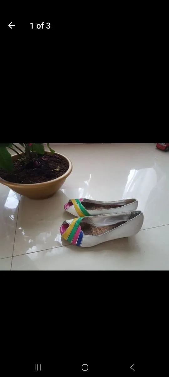 Multi colour wedges size 37 UK 4