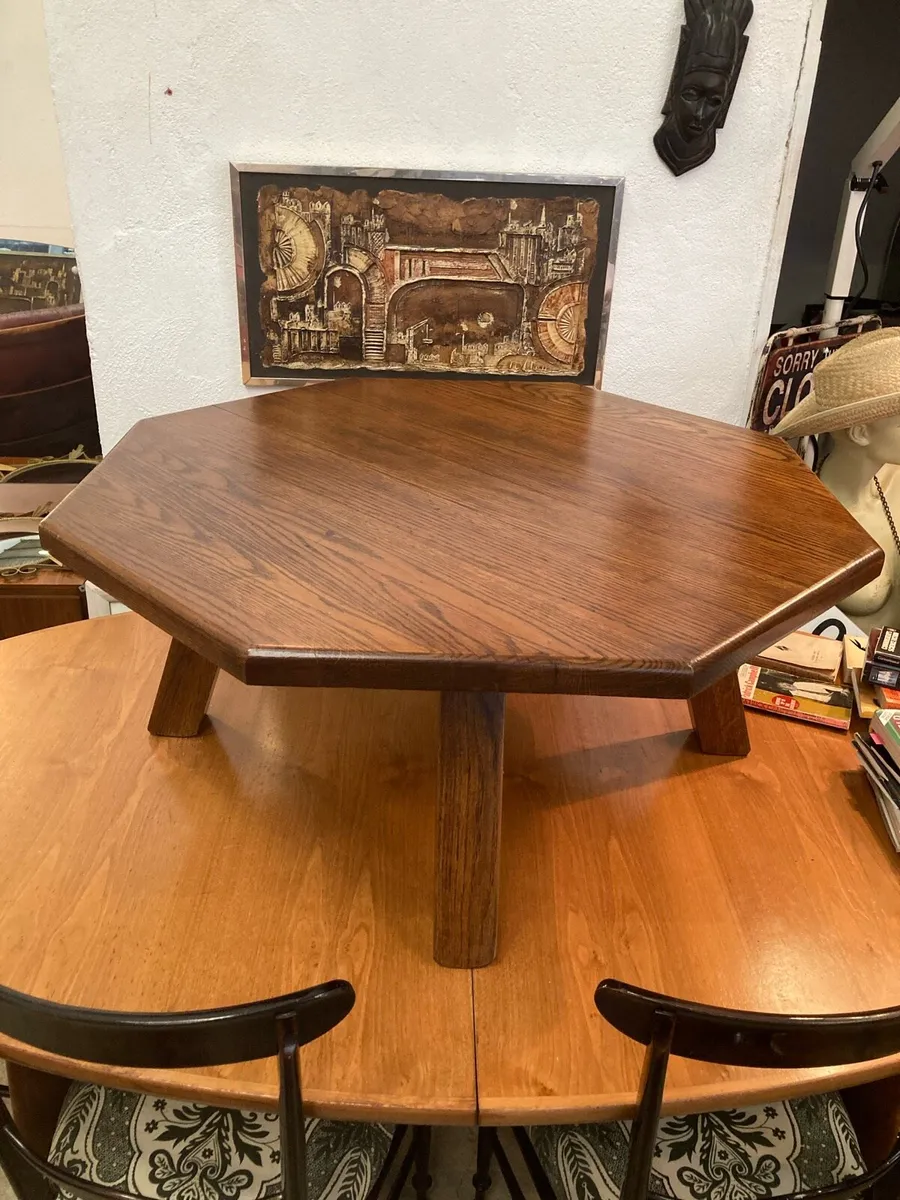 Brutalist Oak Table Warehouse Open Sat 2nd August - Image 1