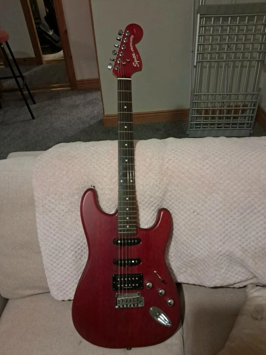 Fender squier satin trans fat stratocaster - Image 1
