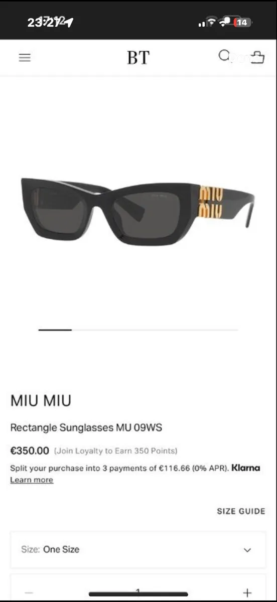 miu miu sunglasses - Image 1
