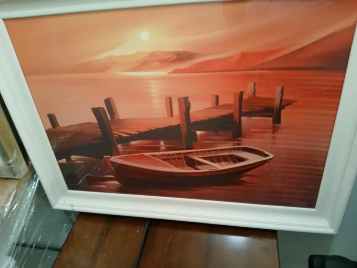 Original oil painting 🖼 framed connamara - Image 3