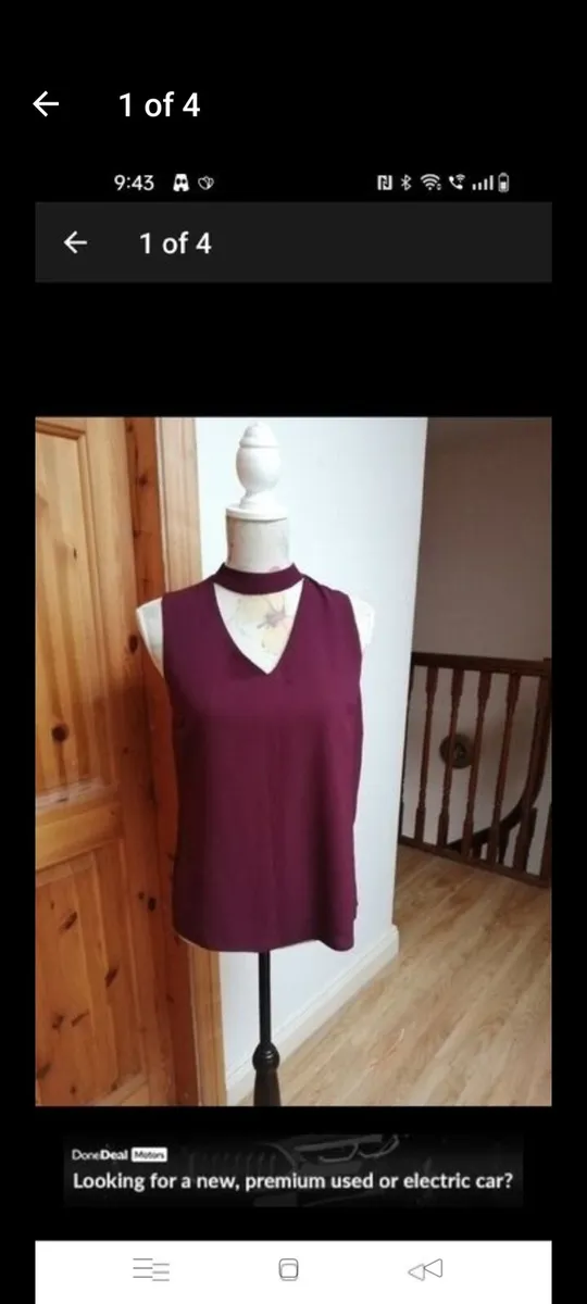 New look wine sleeveless top. New with tags - Image 1
