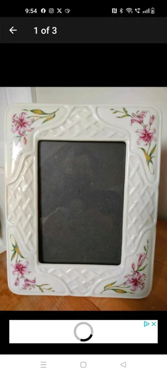 Belleek Photo Frame. - Image 1