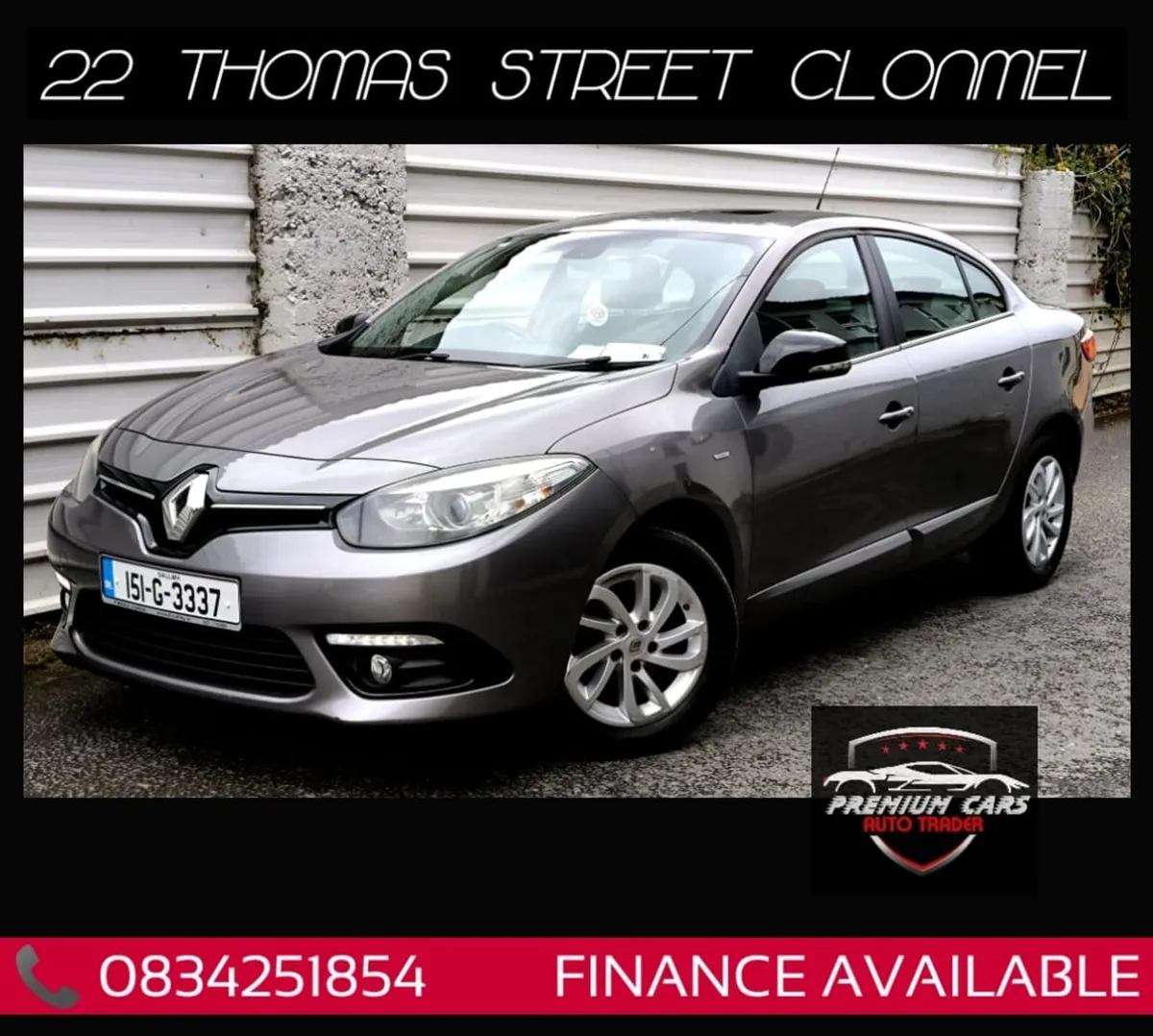 Renault Fluence 2015 NEW NCT . Warranty - Image 1
