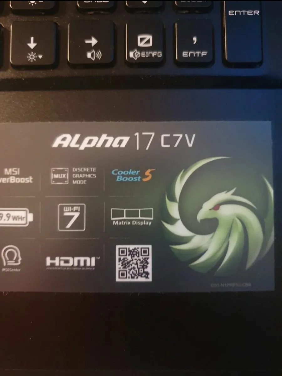 MSI Alpha 17 C7VG – RTX 4070 / Ryzen 7 7840HX - Image 3