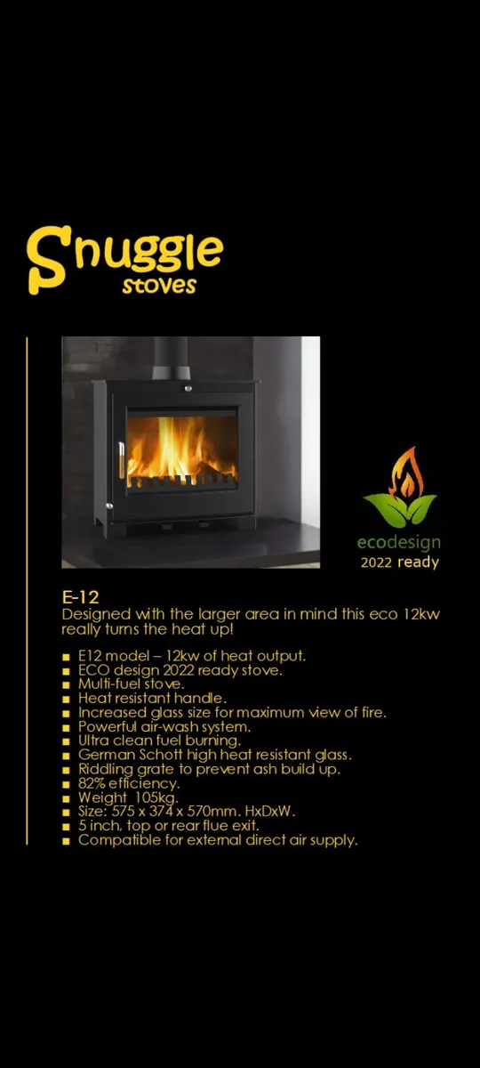 External air supply stove 12kw - Image 2