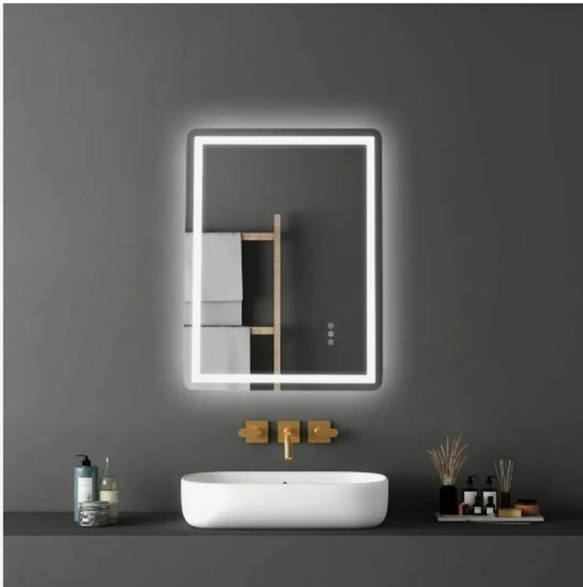 LED Bathroom Mirror 3 Colors - Image 1