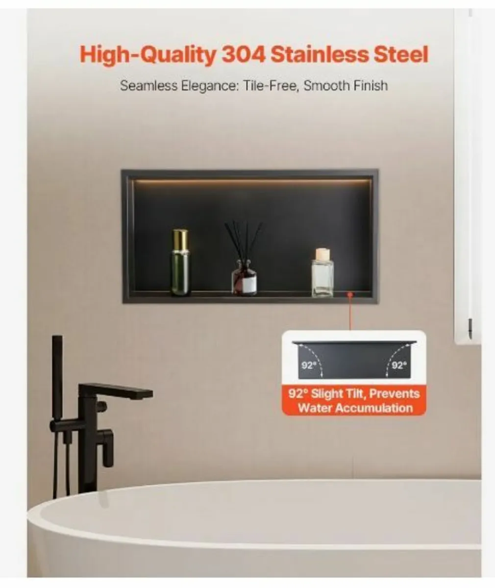 Shower Niche 33.0x63.5x10.2 cm - Image 3