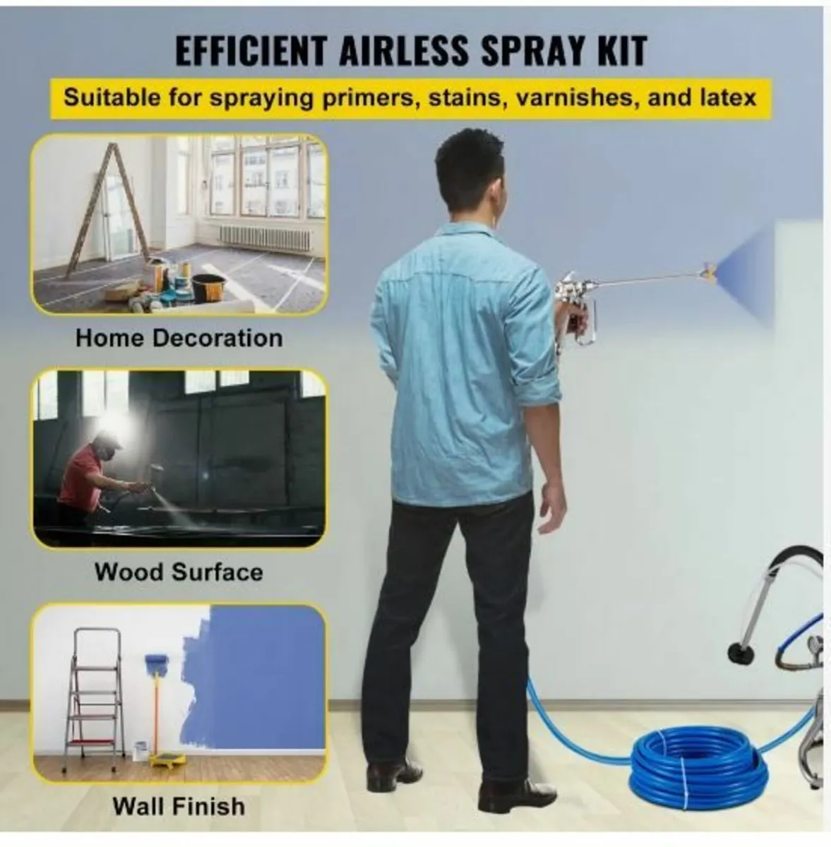 Airless Paint Spray Hose Kit 15.24m 6.4mm - Image 3