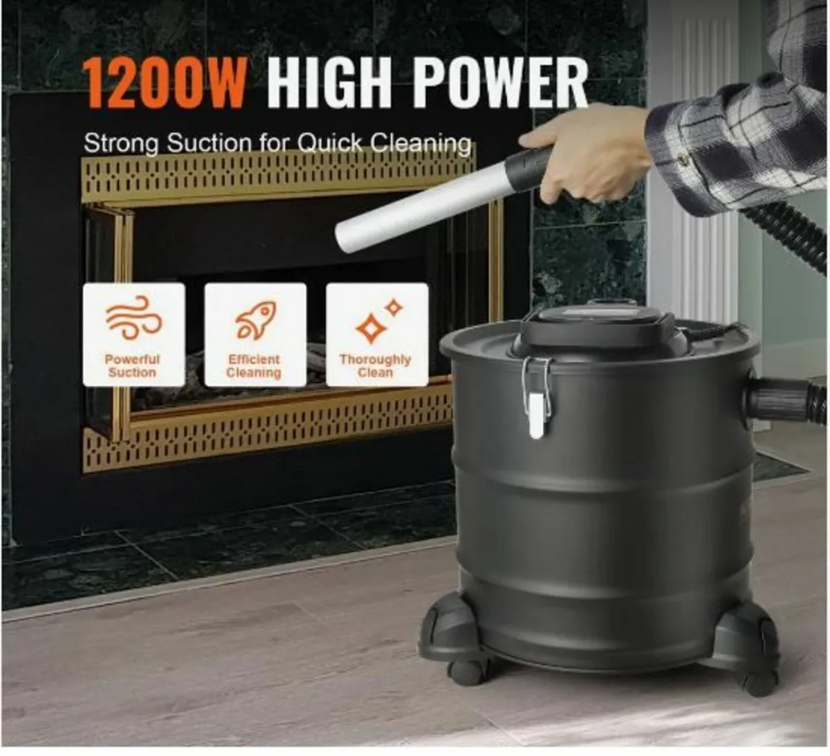 Ash Vacuum Cleaner, 20 L with 1200W - Image 2