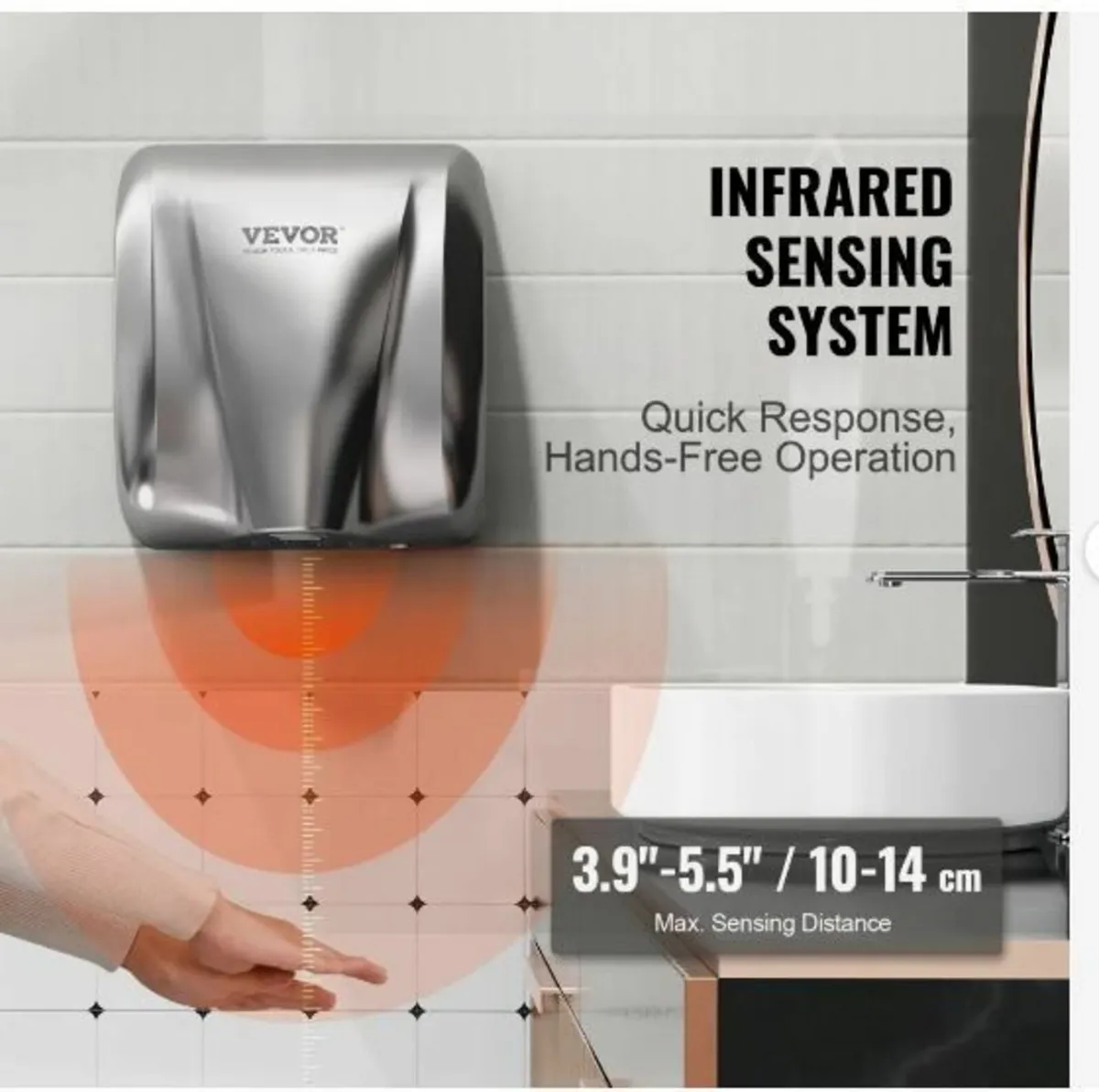 1800W Hand Dryer Commercial - Image 4