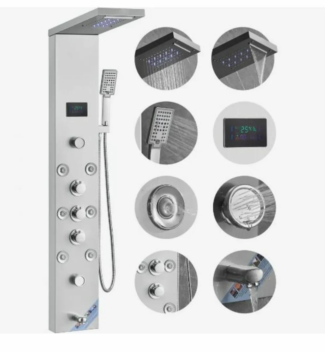 Shower Panel Tower System 6 Modes - Image 1
