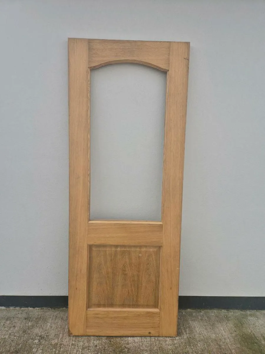 Oak Glass Doors 78x30 - Image 2