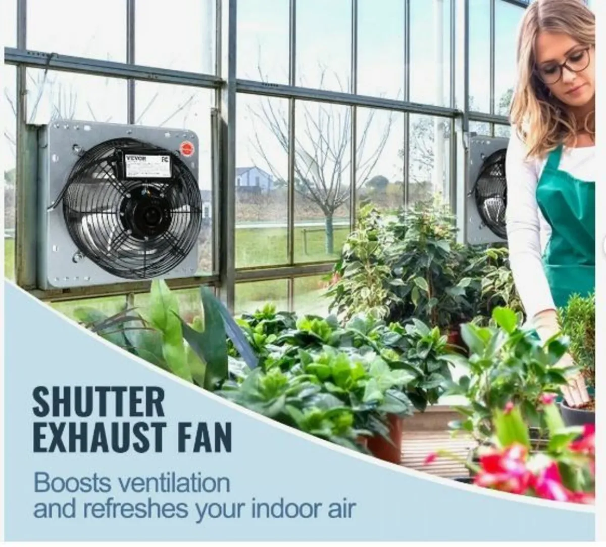 Shutter Exhaust Fan Shop Exhaust Fan 406 mm - Image 3