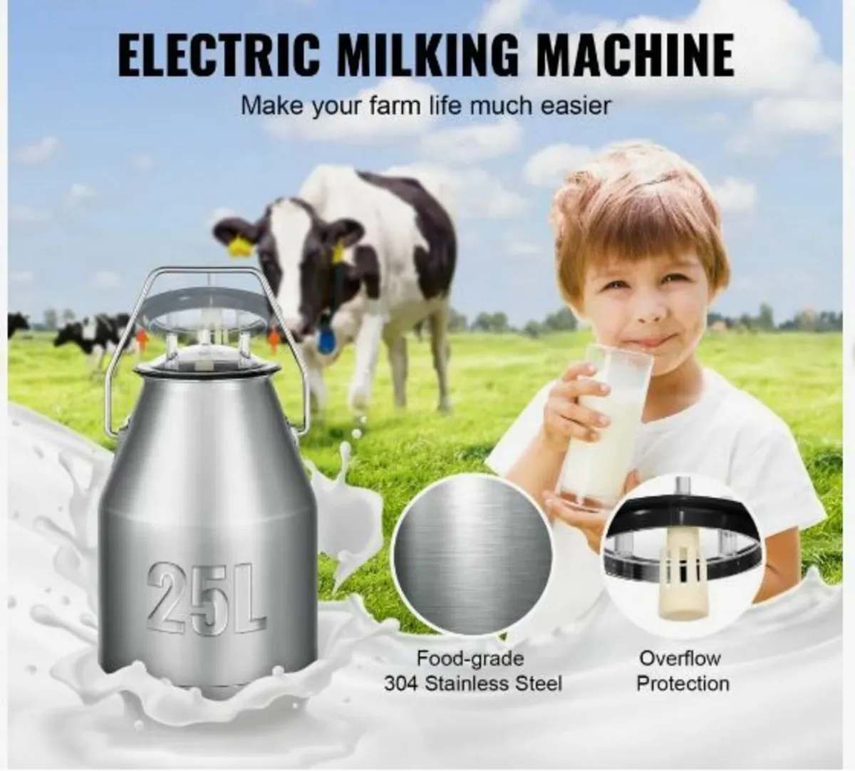 Electric Cow Milking Machine Milking - Image 2