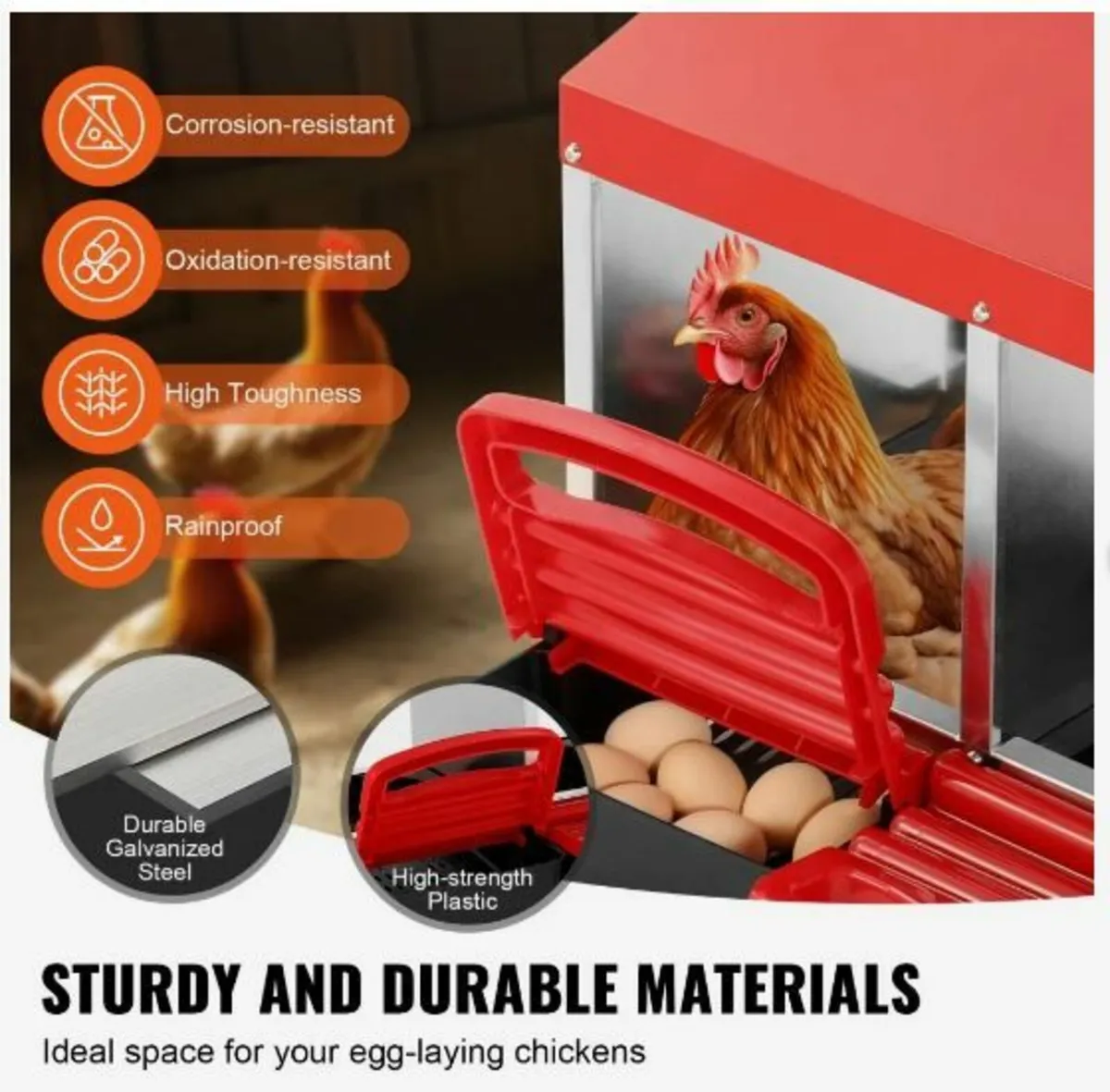 10-Compartment Chicken Nest Box - Image 2