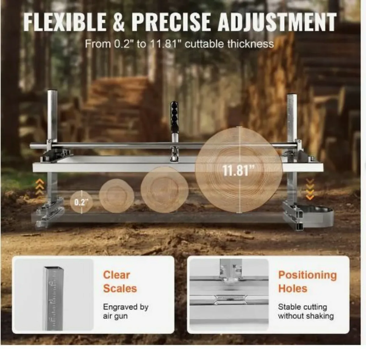 Portable Sawmill 35.6cm-91.4cm Guide - Image 1