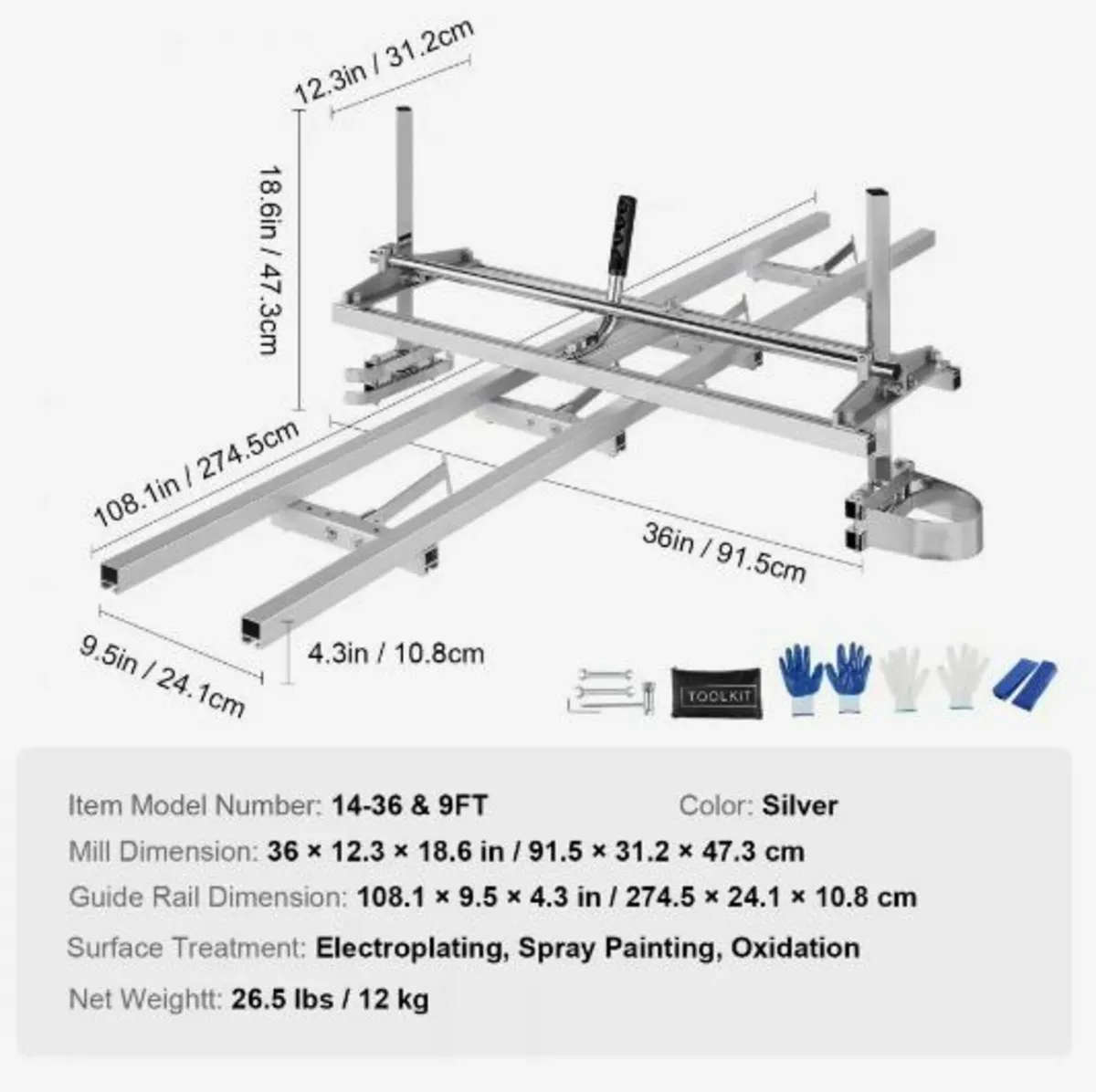 Chainsaw Mill and Rail Mill Guide System - Image 2