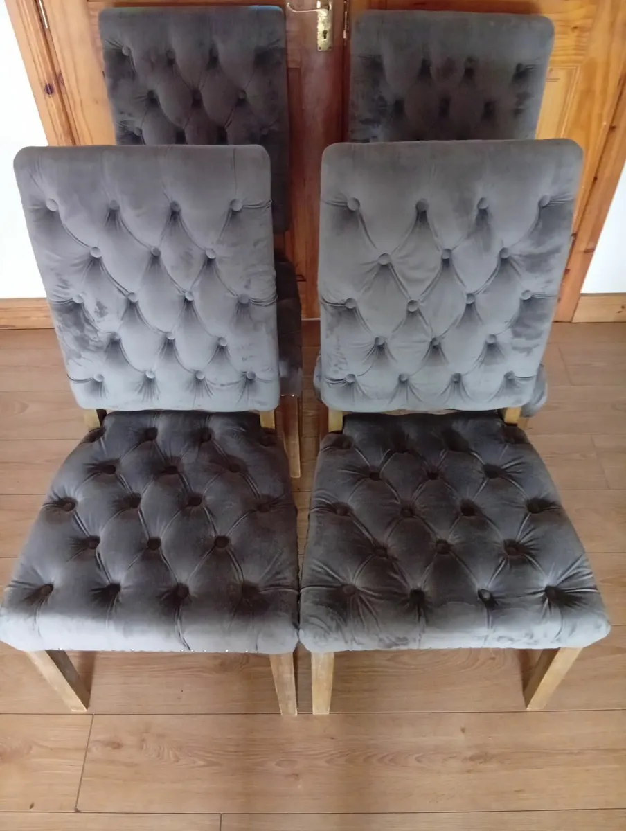 Luxury Velvet Dining Kitchen chairs - Image 3