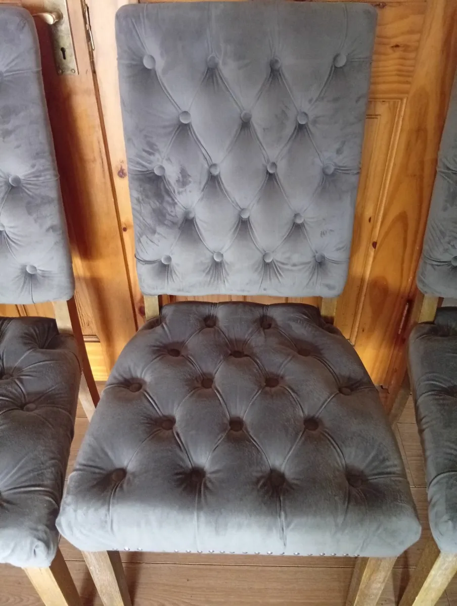 Luxury Velvet Dining Kitchen chairs - Image 4