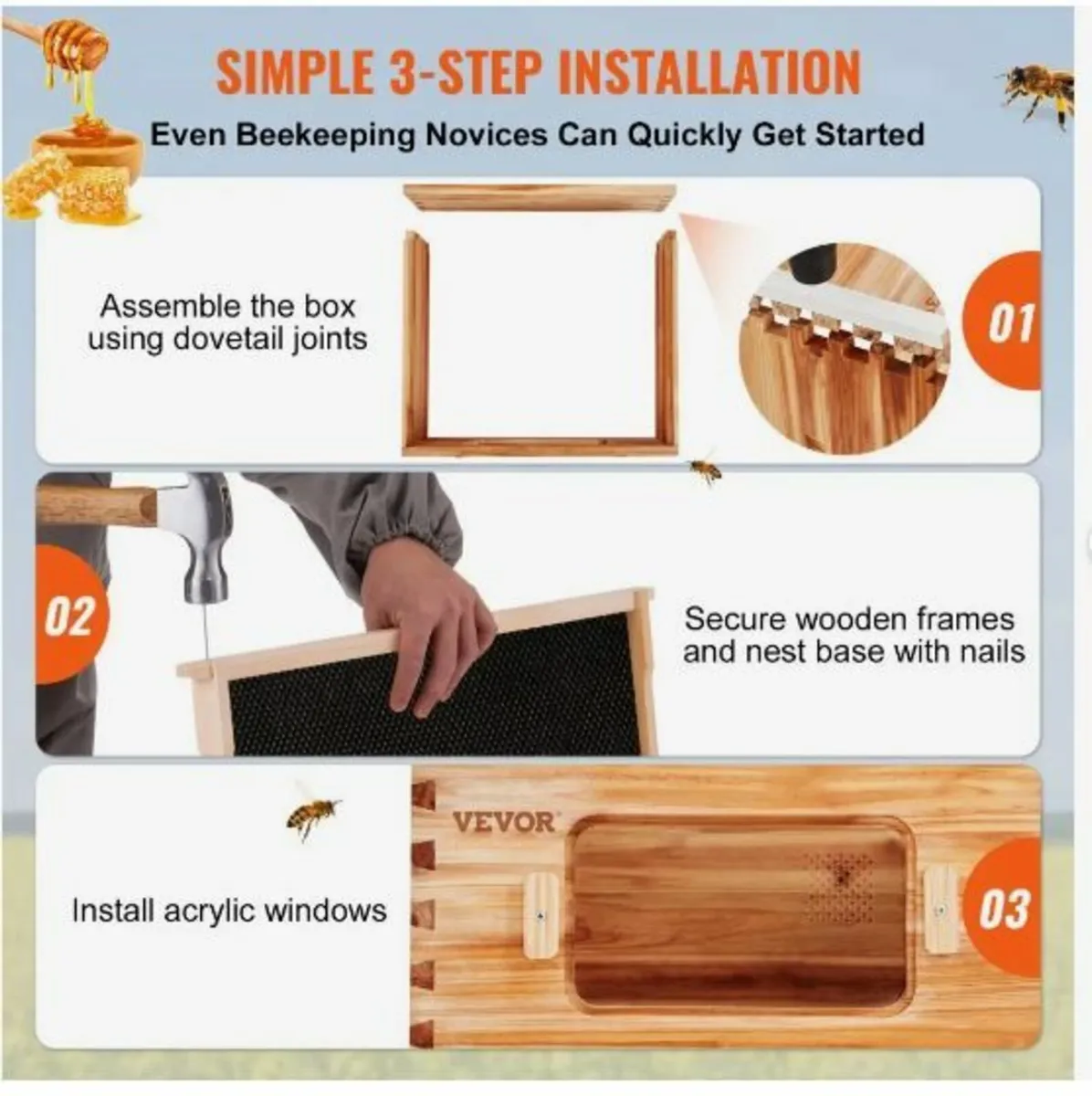 Bee Hive 40 Frame Bee Hives Starter Kit - Image 4