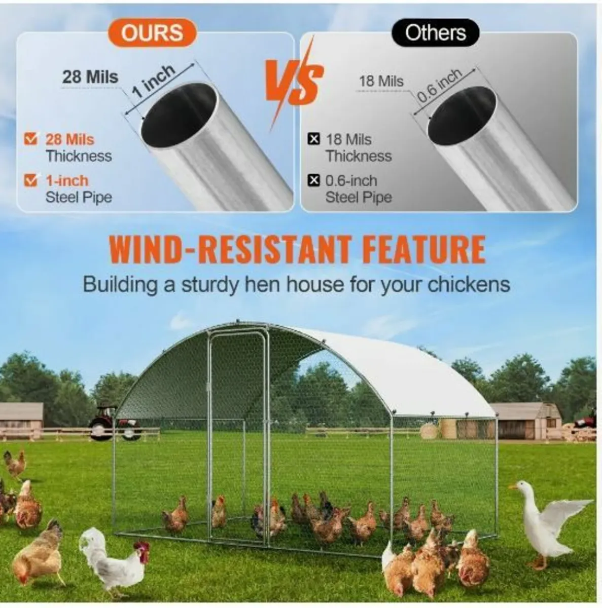 Chicken Coop, 3x1.97x1.99 m - Image 3