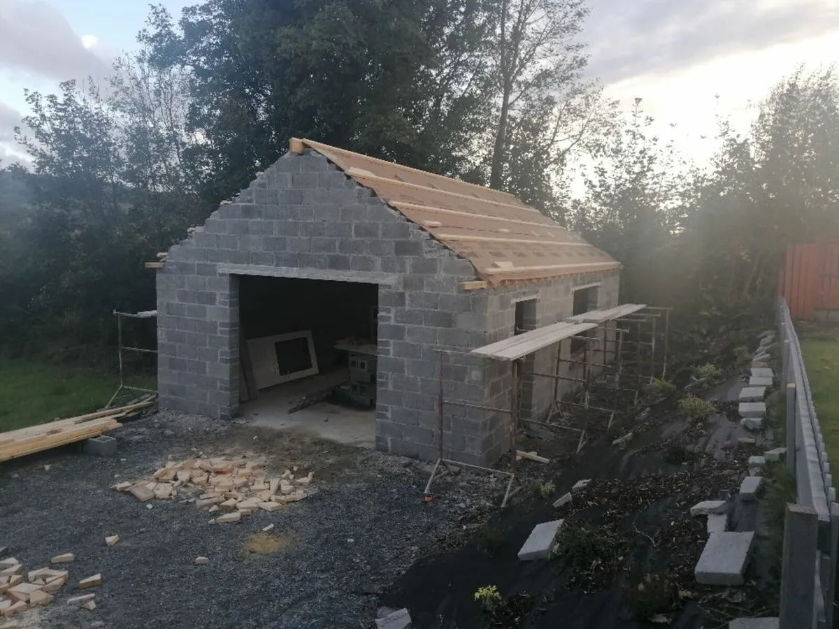 Block  cabins built