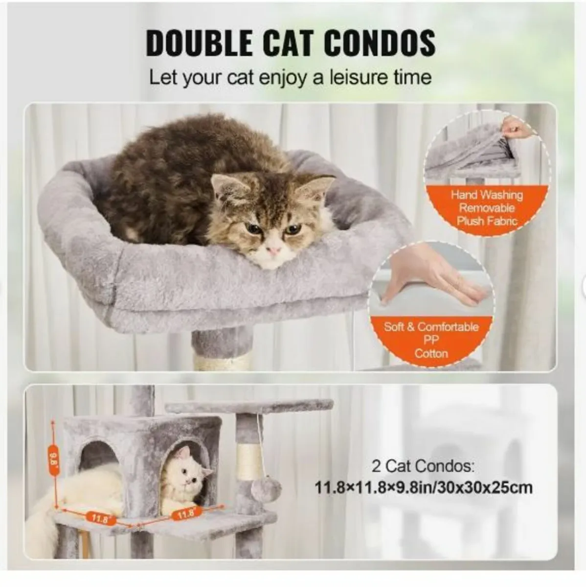 Cat Tree 63" Cat Tower - Image 3
