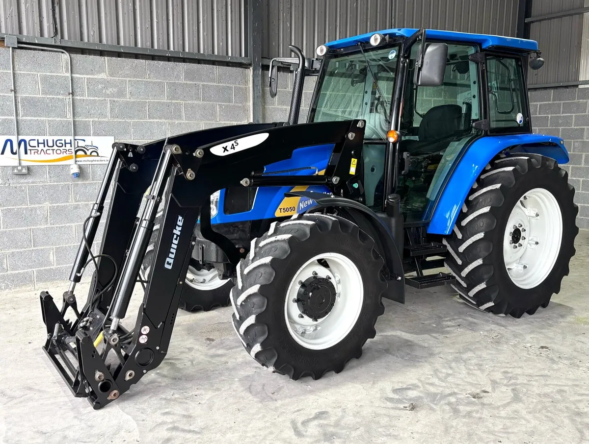 NEW HOLLAND T5050 c/w Quicke X4s Loader - Image 1