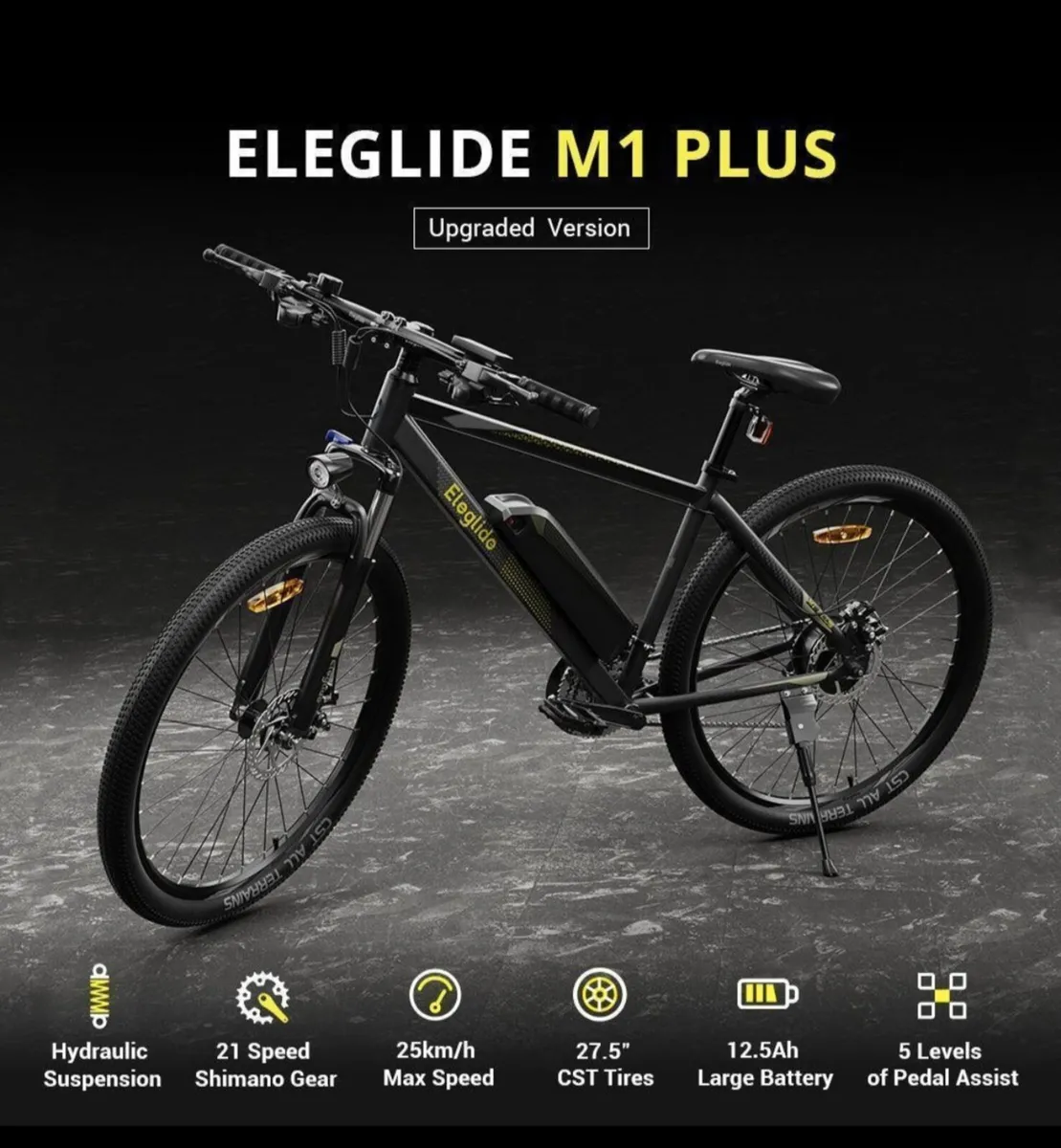 Brand New Eleglide M1 Plus Electric Bike – 27.5”, - Image 2