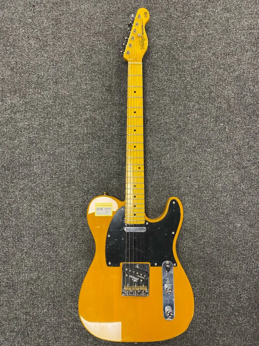 V52 Butterscotch Telecaster Style Electric Guitar - Image 1