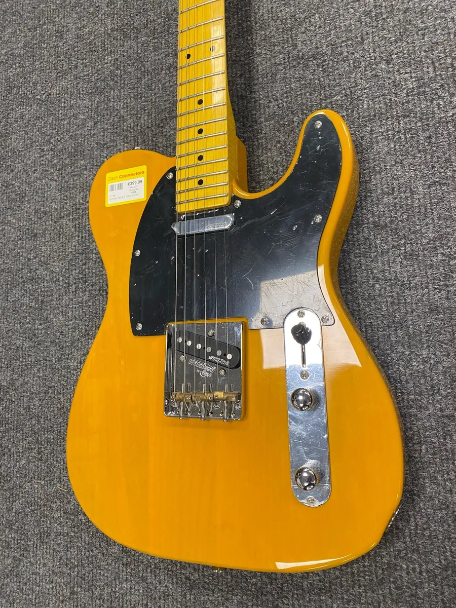 V52 Butterscotch Telecaster Style Electric Guitar - Image 3