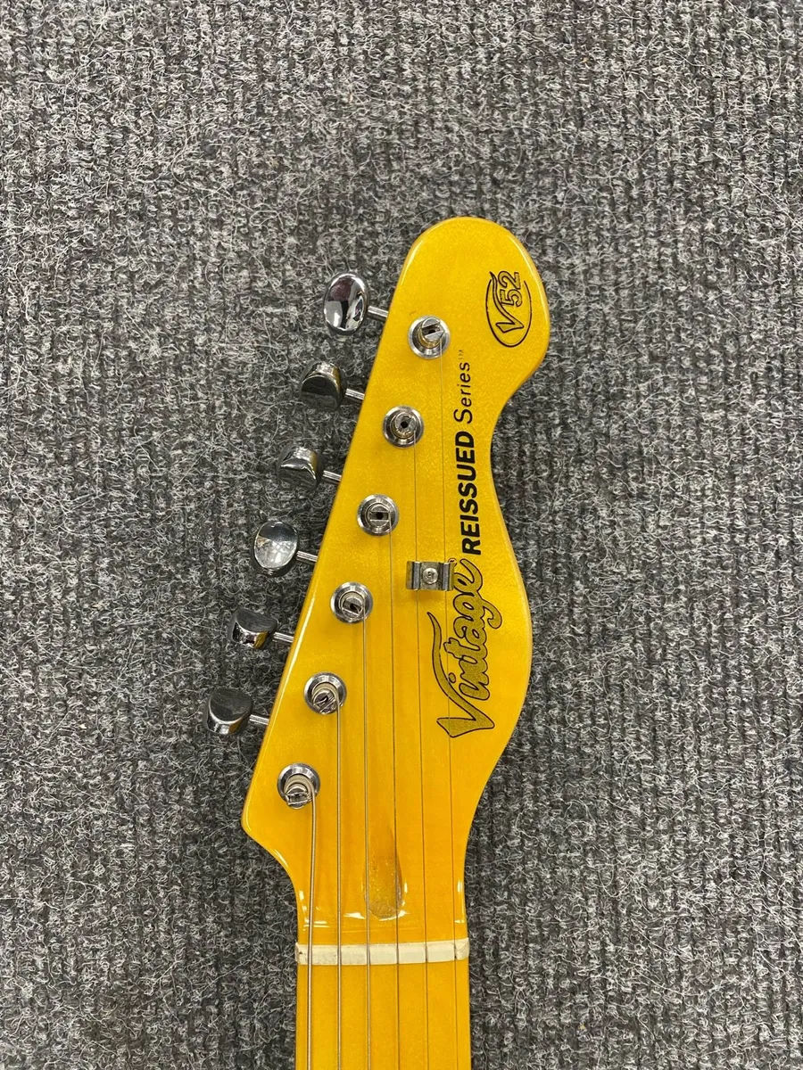V52 Butterscotch Telecaster Style Electric Guitar - Image 4