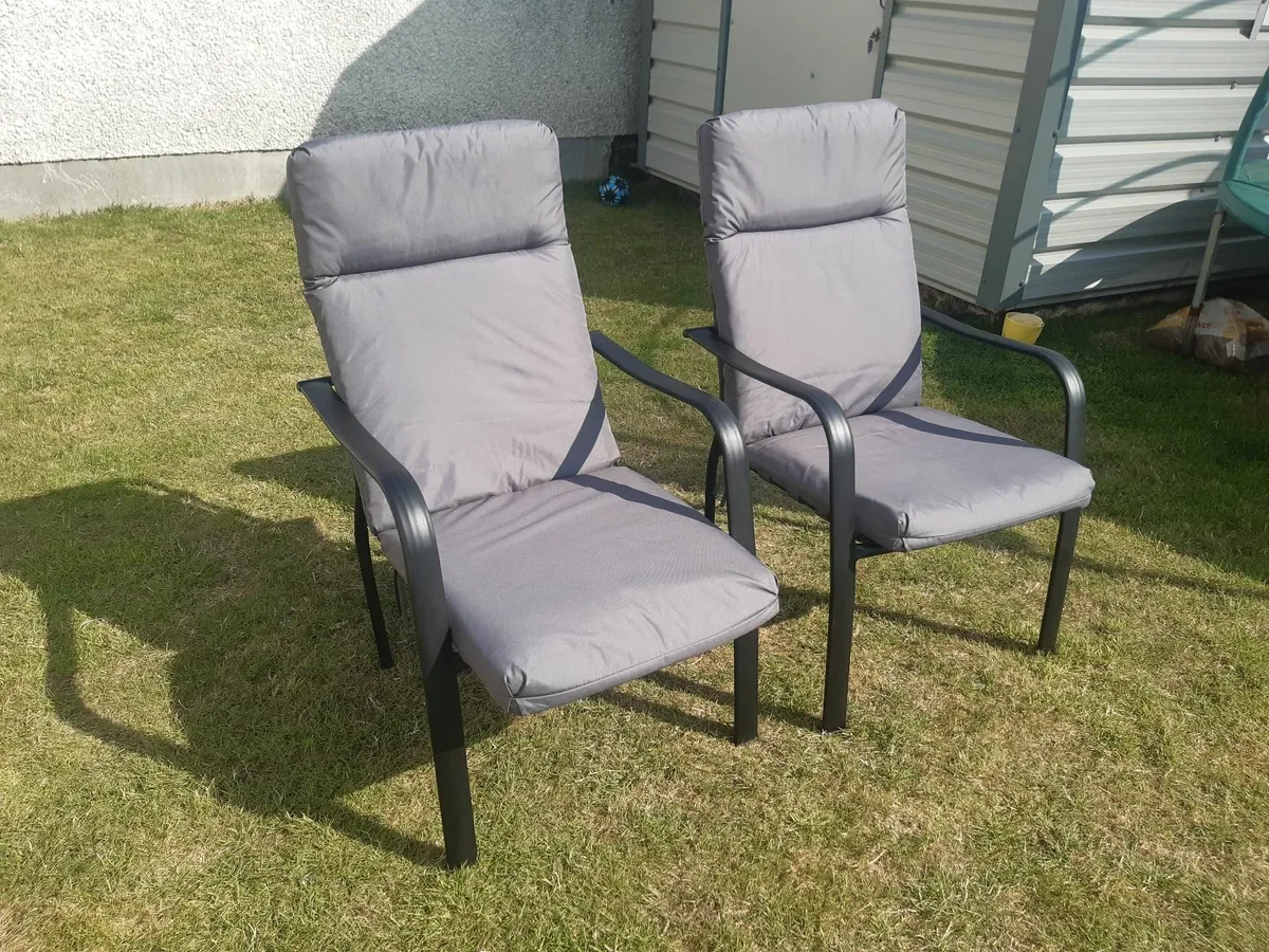 Two patio chairs for sale - Image 1