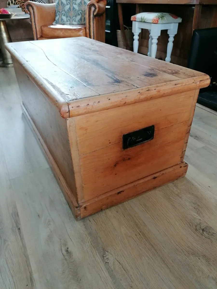 Antique Lady's Travel Trunk - Image 4