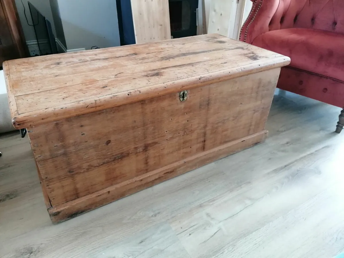Antique Lady's Travel Trunk - Image 1