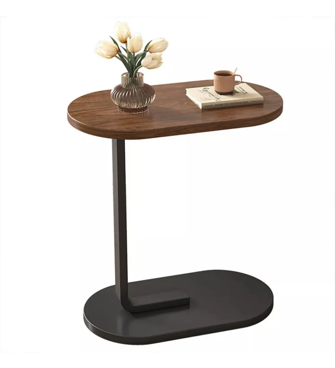 C Shaped Compact Sofa Side End Coffee Table NEW - Image 3