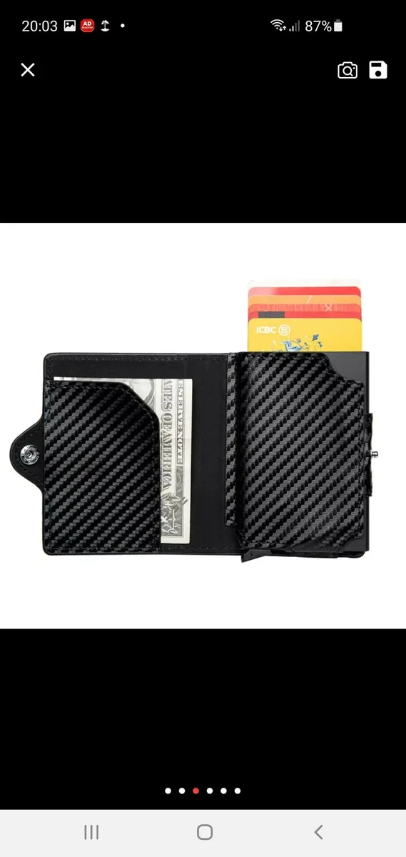 Anti Theft Card Wallets with Zipped Coin Pocket - Image 3