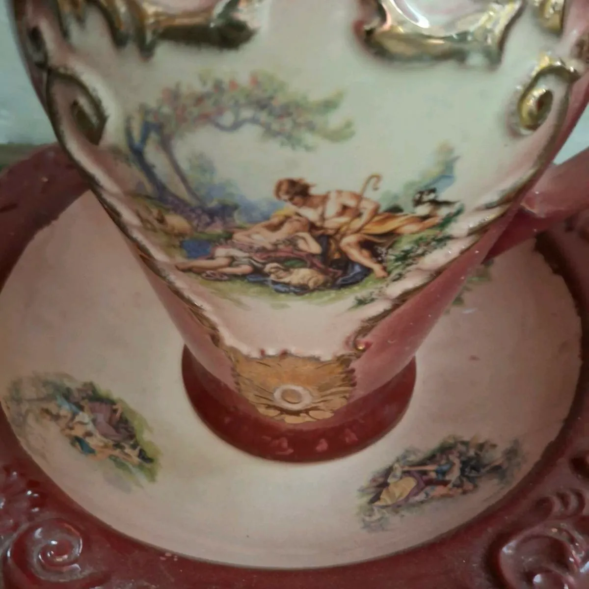 Antique bowl and jug - Image 2