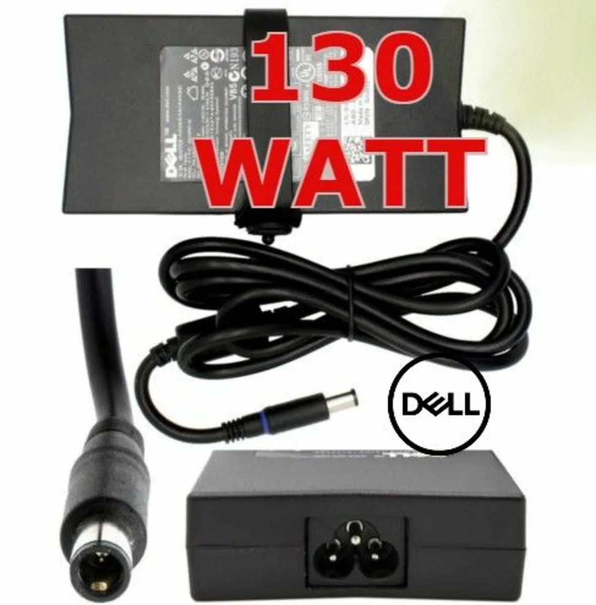 130W Genuine Dell LA130PM121 Laptop Ac Power Cord - Image 1