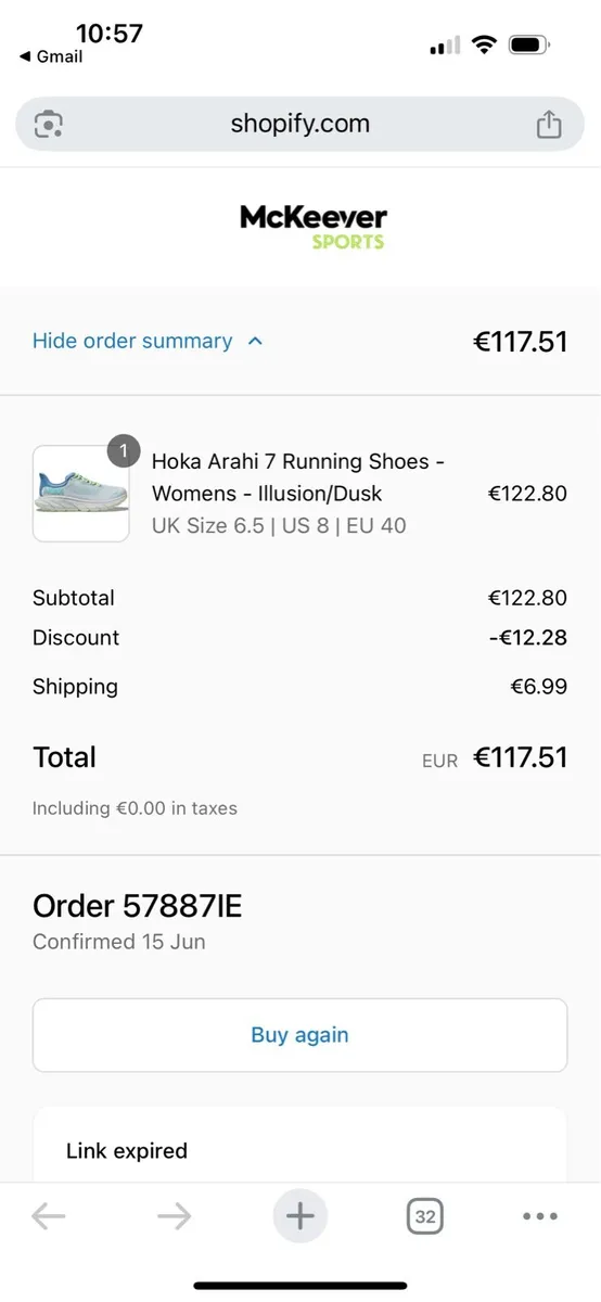 Hoka Arahi 7 running shoes, brand new - Image 2