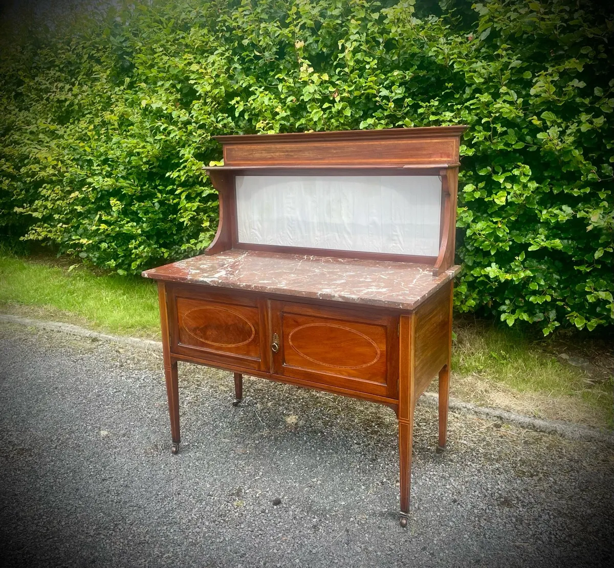 Edwardian Sideboard Dresser Washstand Marble - Image 1