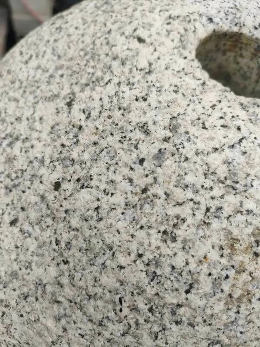 Garden decor water feature .Granite drilled hole - Image 3