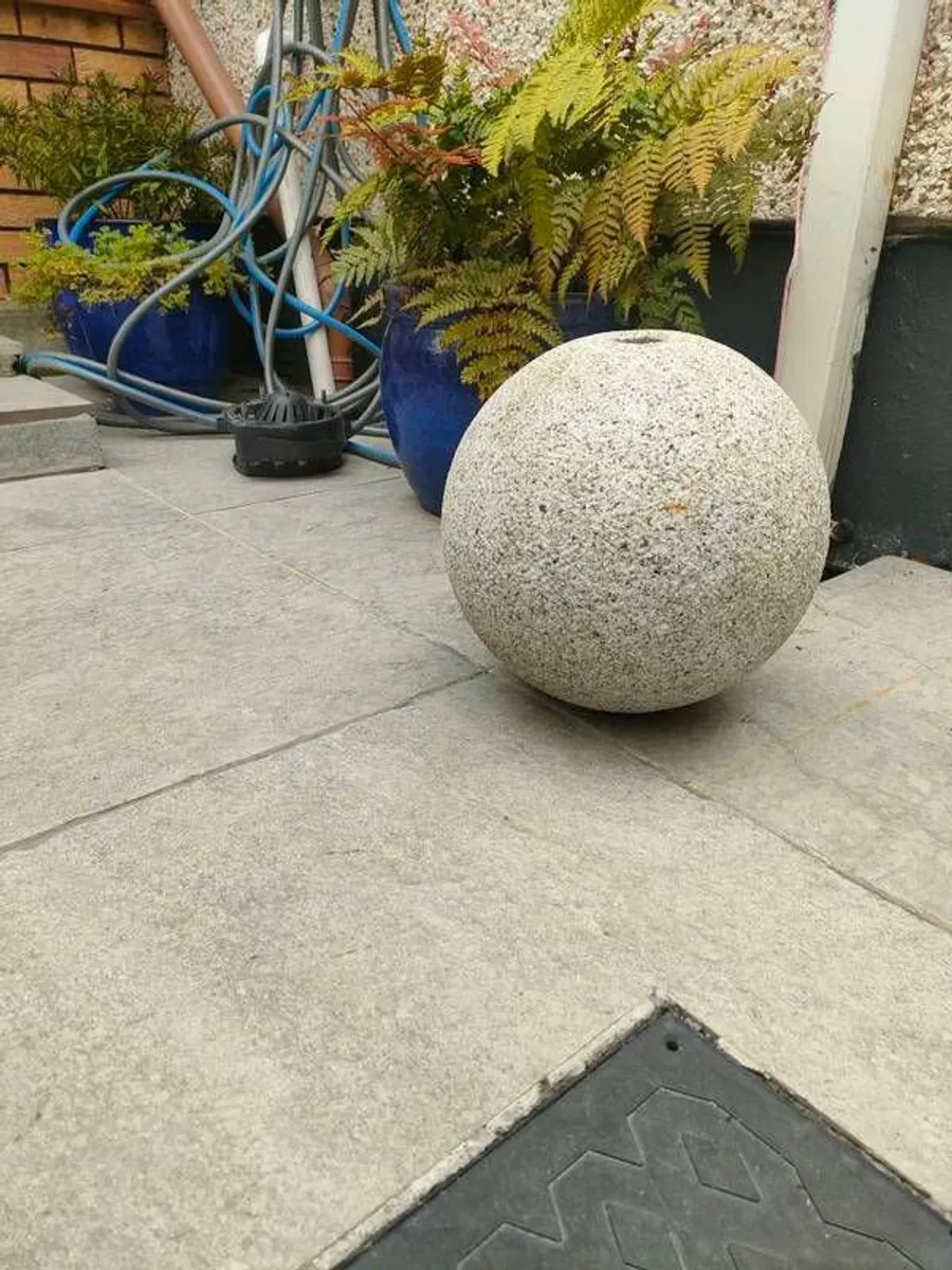 Garden decor water feature .Granite drilled hole - Image 4