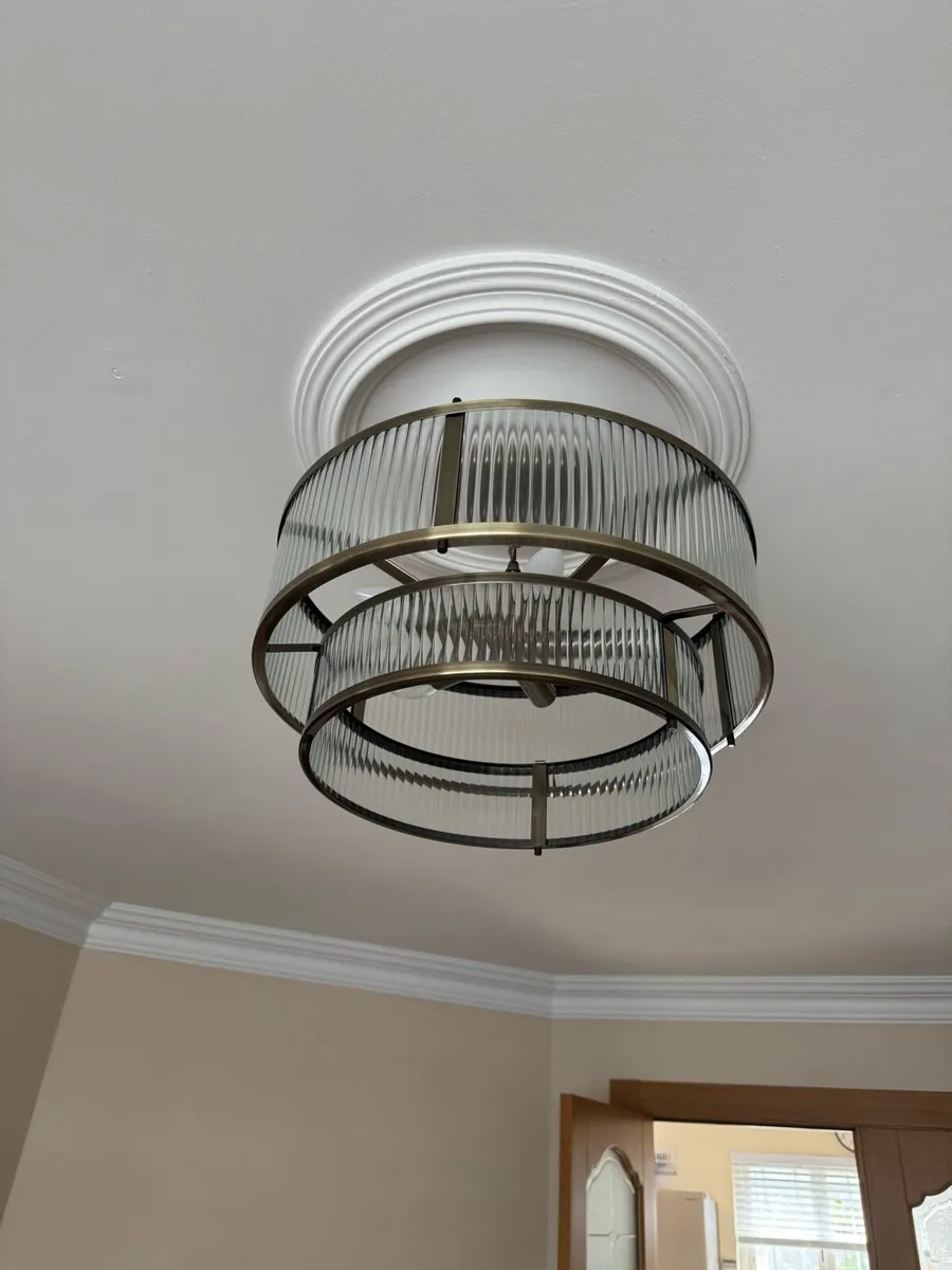 Ceiling light Antique brass 5 light - Image 3