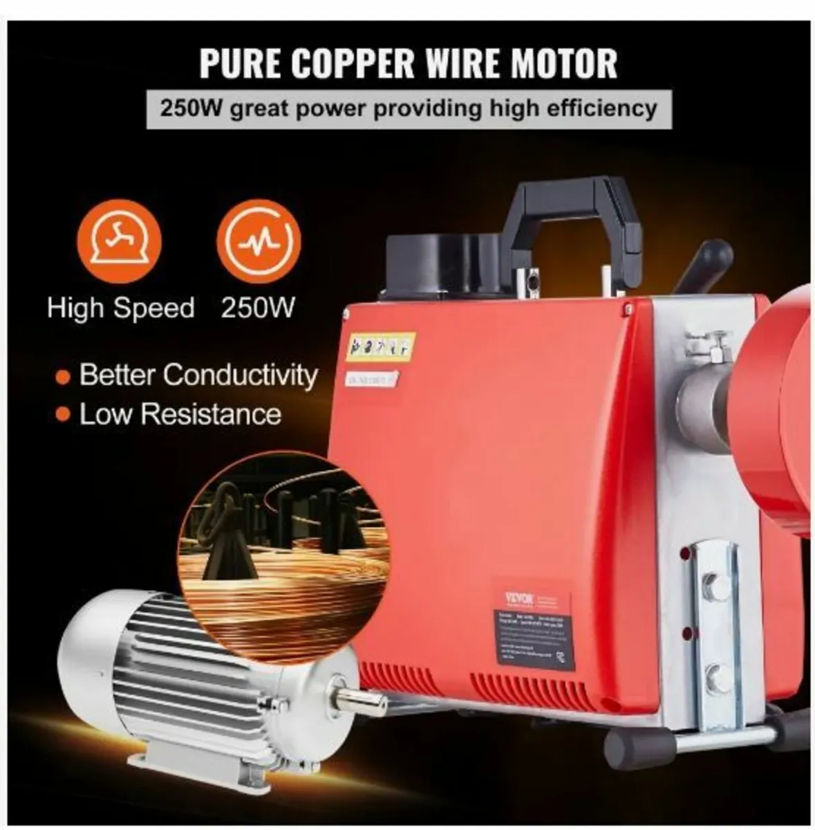 Drain Cleaner Machine 20m x 16mm 250W - Image 2