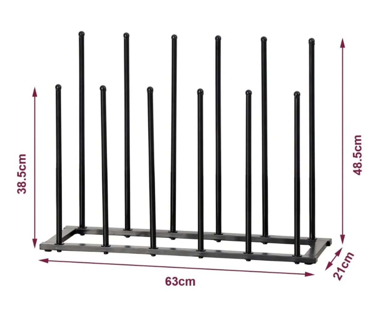 Steel Welly Rack for Outdoor or Indoor - Image 3