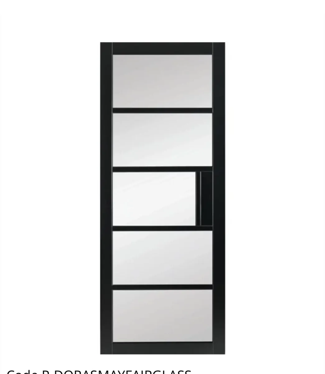 Door - Doras Mayfair Belgravia - Clear Glass - Bla - Image 1